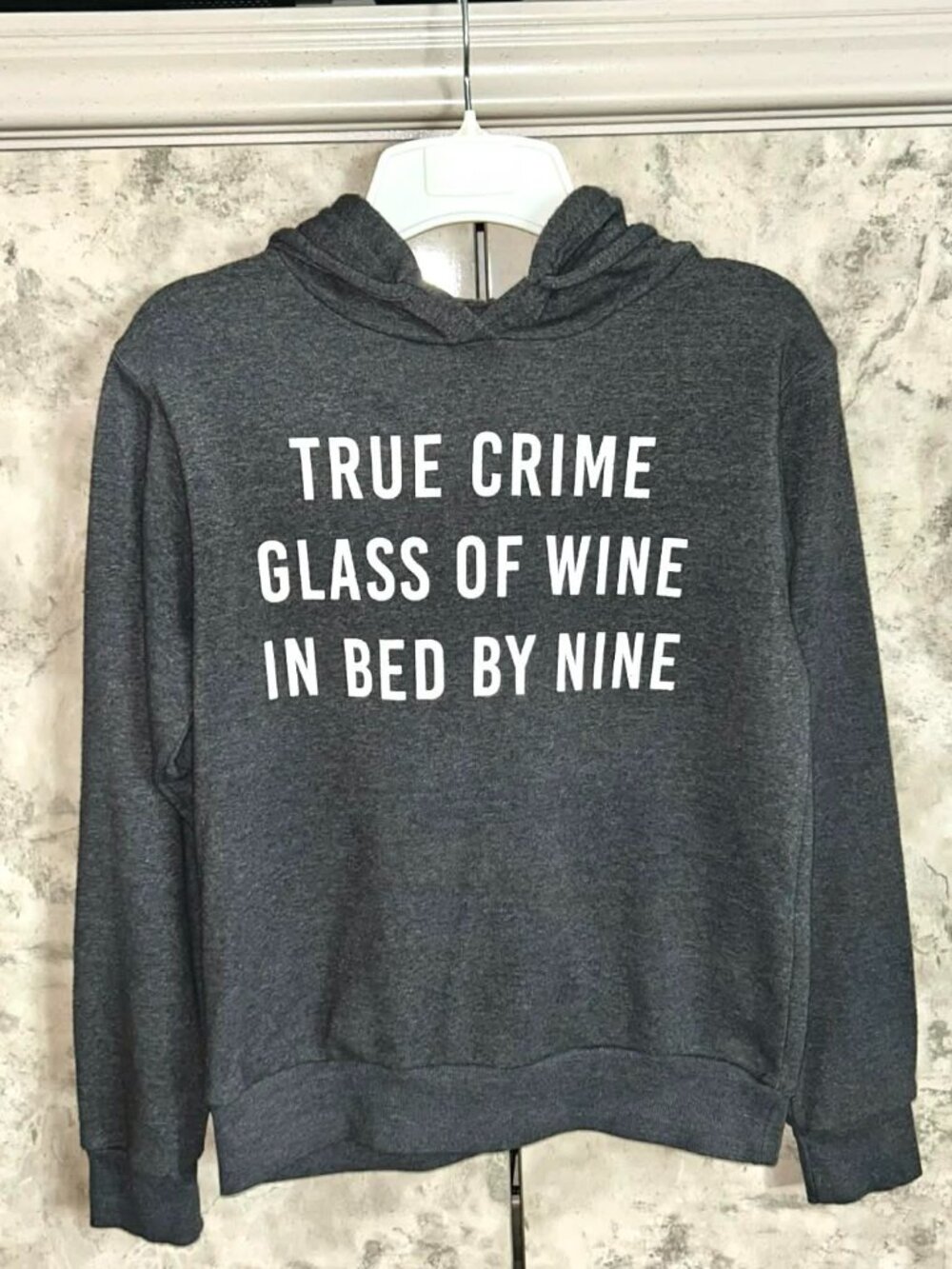True Crime Women's Charcoal Hooded Sweatshirt
